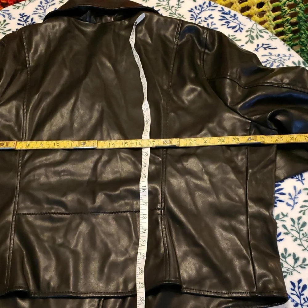 Torrid Black Leather Biker Jacket - Picture 10 of 12